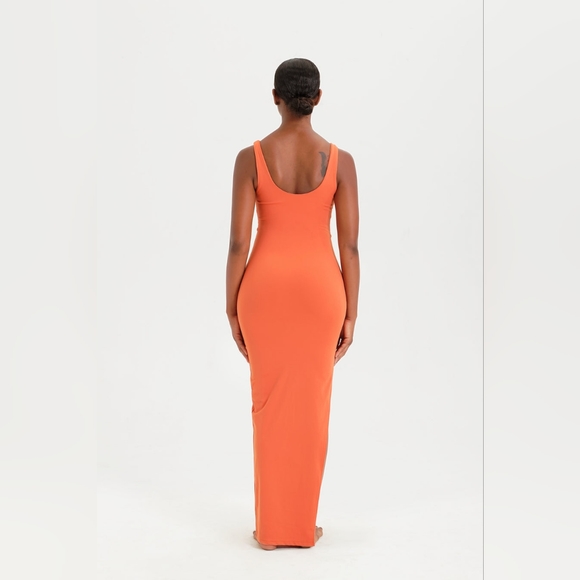 RIOT SWIM Remi Deep V Dress - Rust - Picture 1 of 3